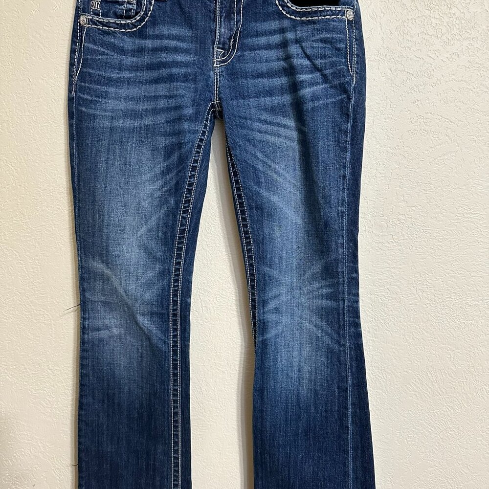Miss Me, Signature Rise Boot Cut Women's Blue Jeans, Size 30 (091624ARL519)